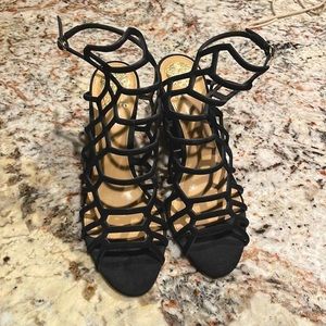 These heels are by Vince Camuto they are perfect for going out or staying in.